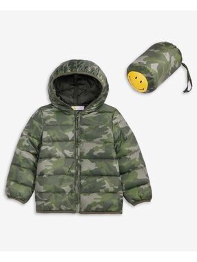 Epic Threads Boys Toddler 2T-4T Camo Packable Jacket, Macy's Exclusive - Green
